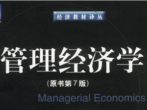 管理经济学 管理经济学